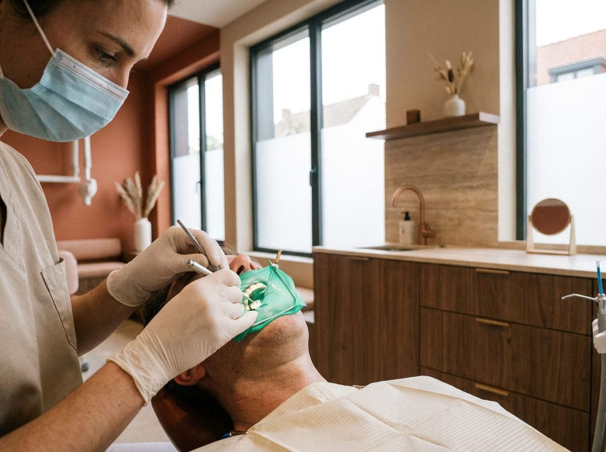 Tratamento de canal sendo realizado no Hospital do Dente em Campos Novos